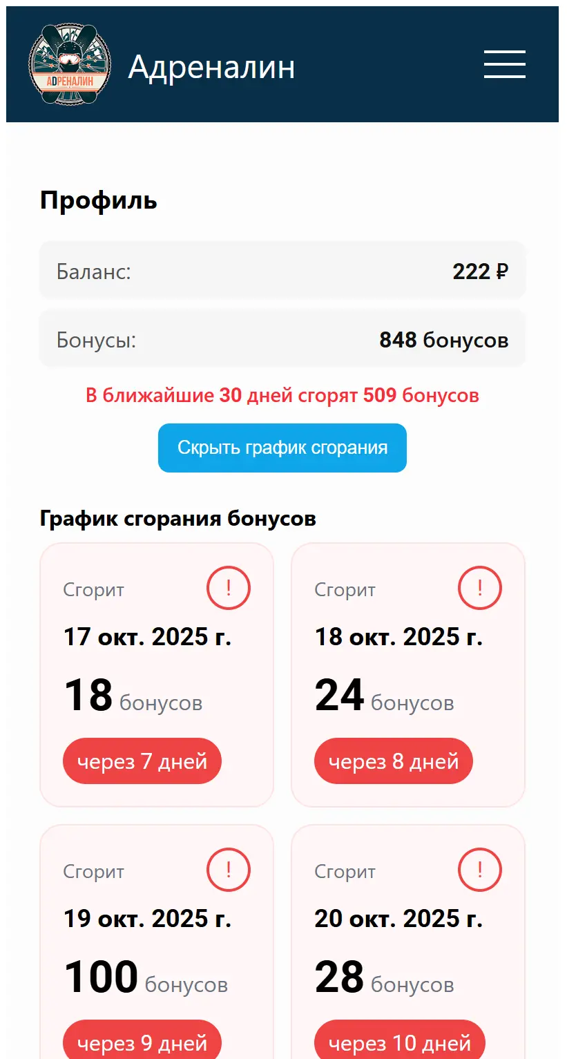 Профиль клиента